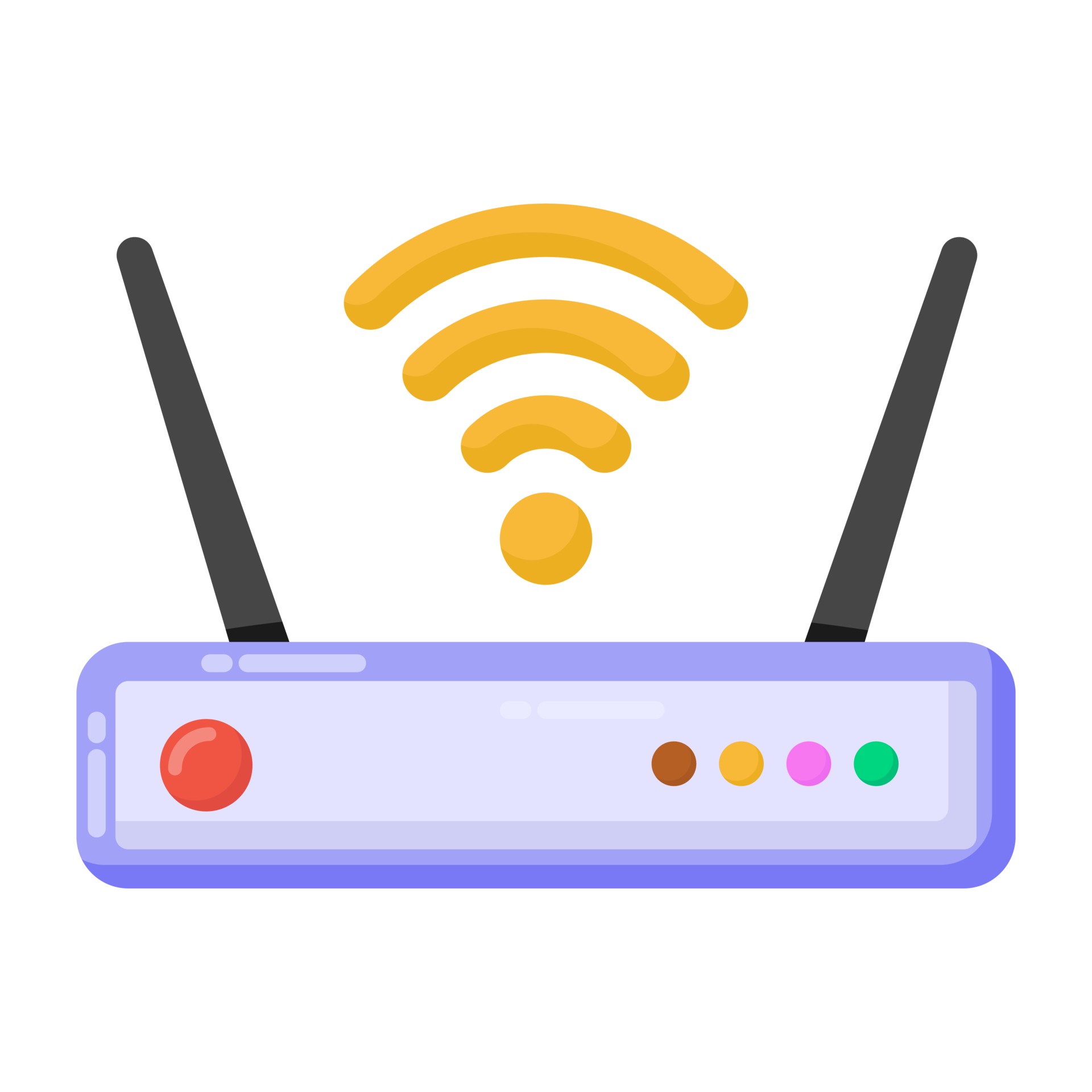 Modem and Devices 3104639 Vector Art at Vecteezy