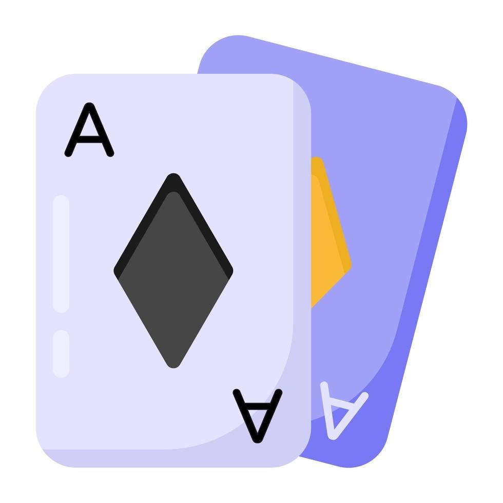 cartas de póquer diamante vector