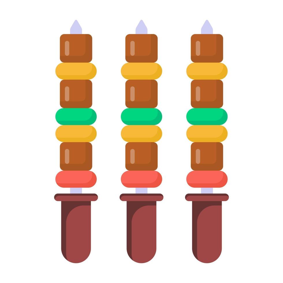 Bbq Sticks and Food vector