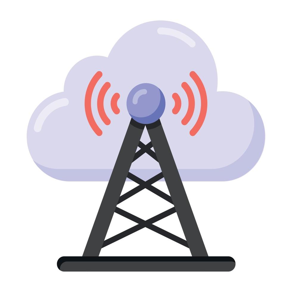 Radio Communication  Tower vector