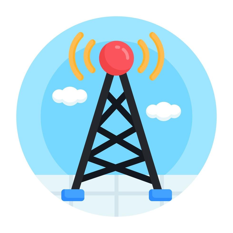 Network Signal and Tower vector