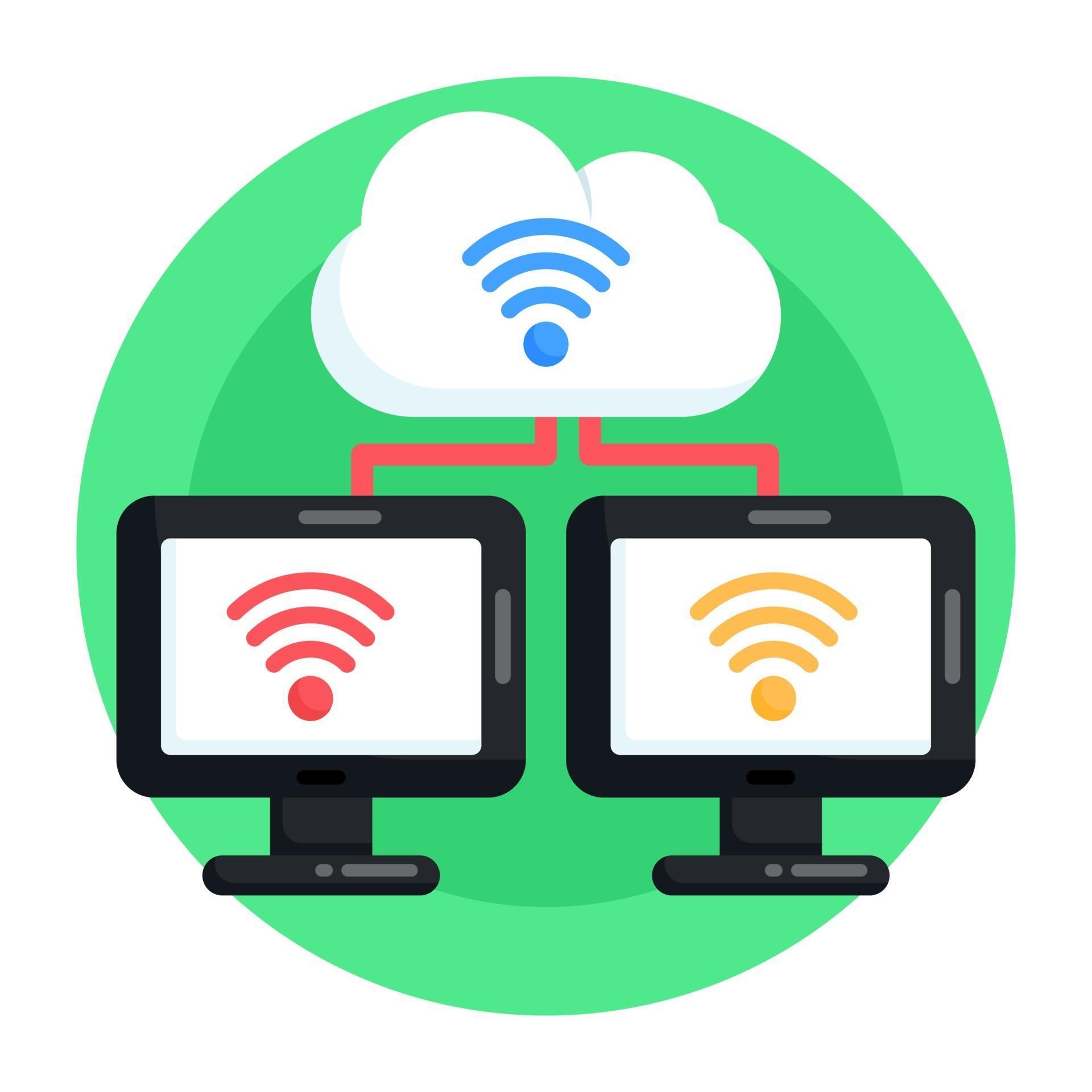 Cloud Wireless Network 3104975 Vector Art at Vecteezy