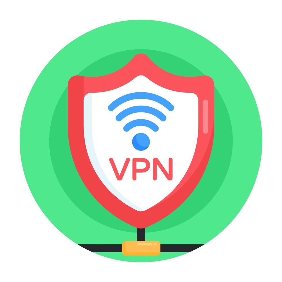 Vpn Network and connection vector