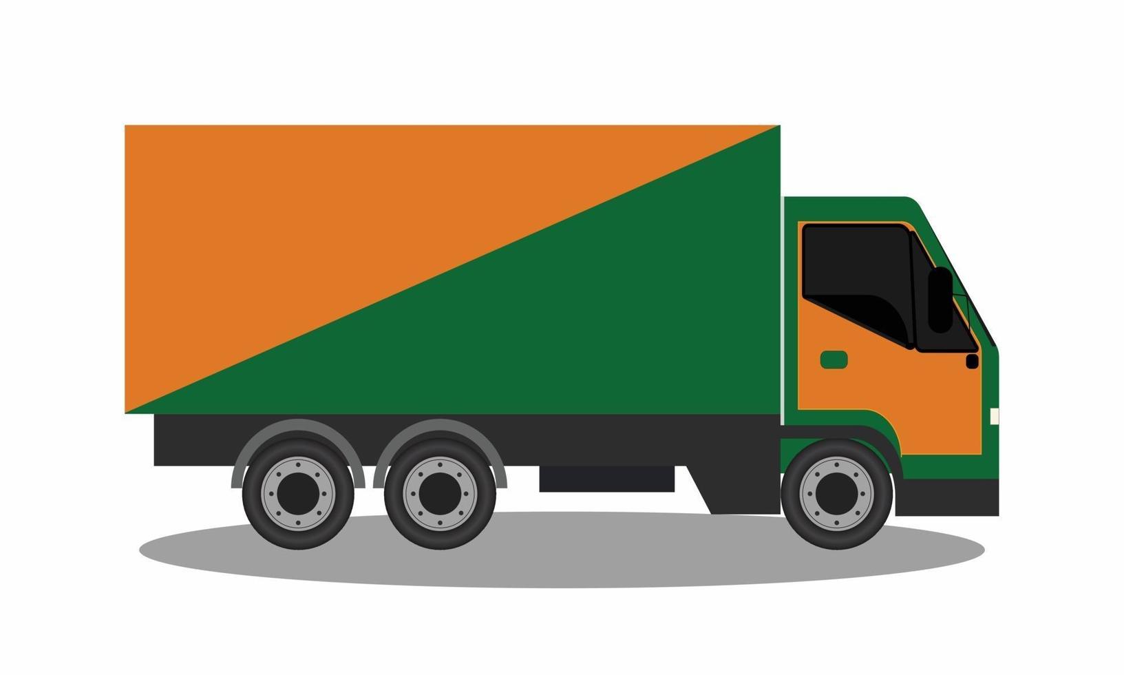 truck on a white background vector