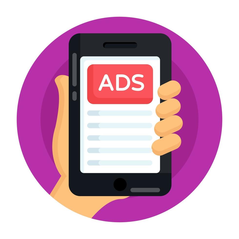 Online Mobile Ads vector