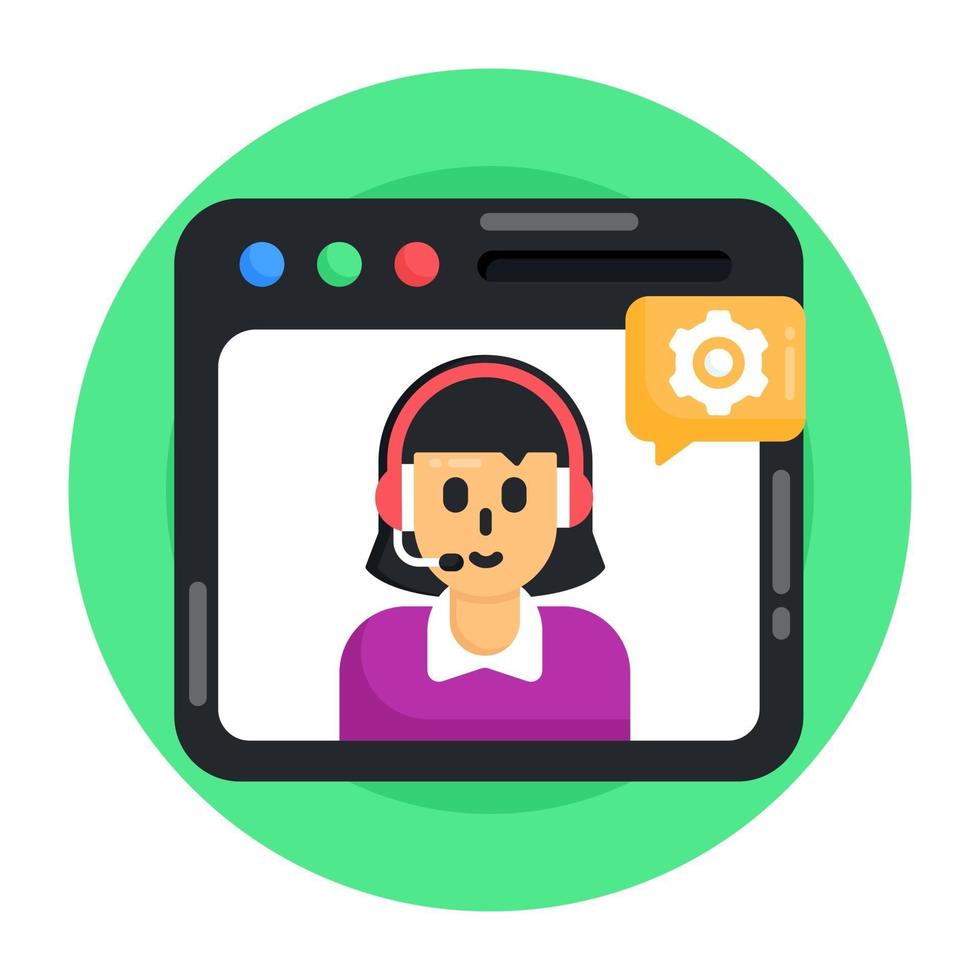 Web Technical Support vector