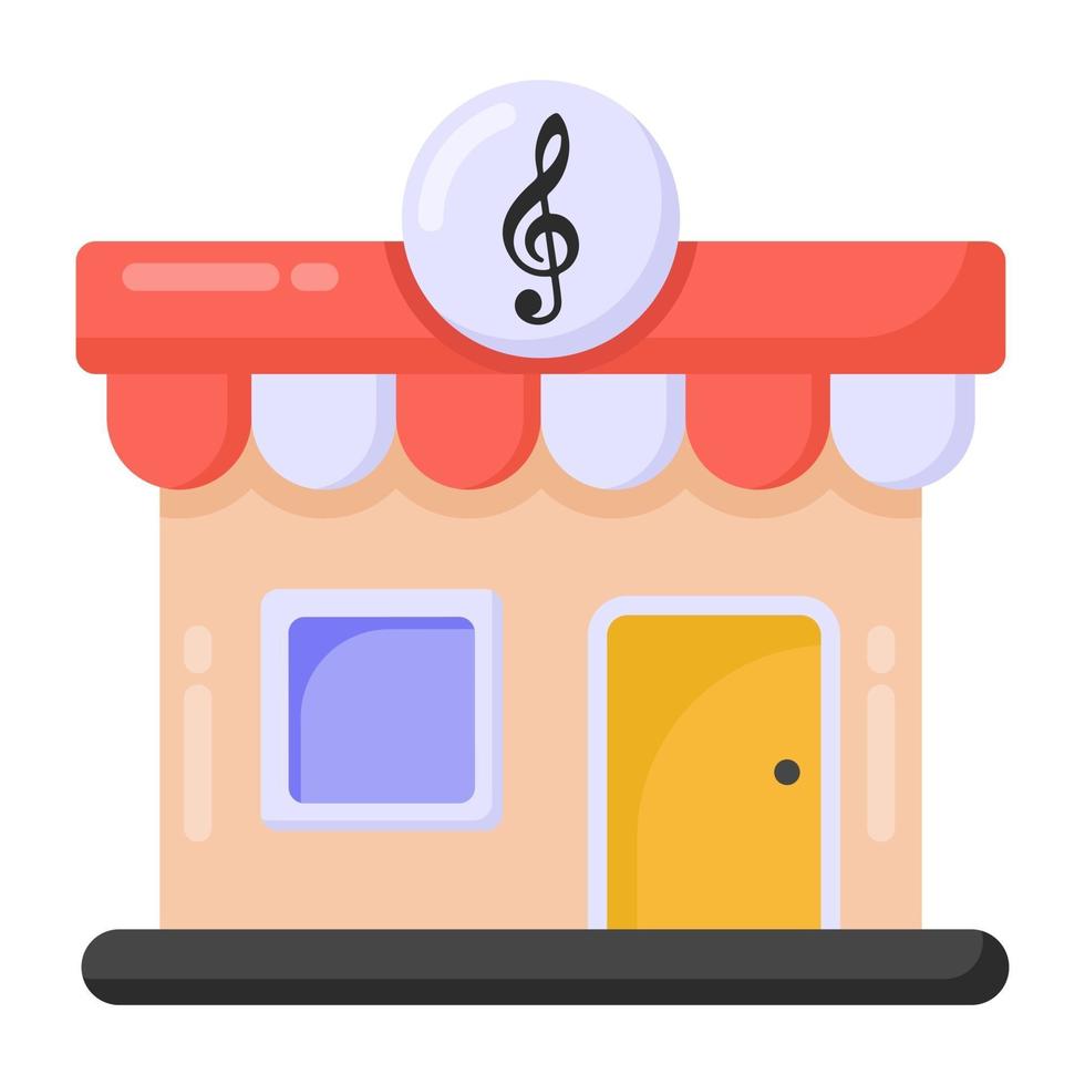 tienda de estudio de música vector