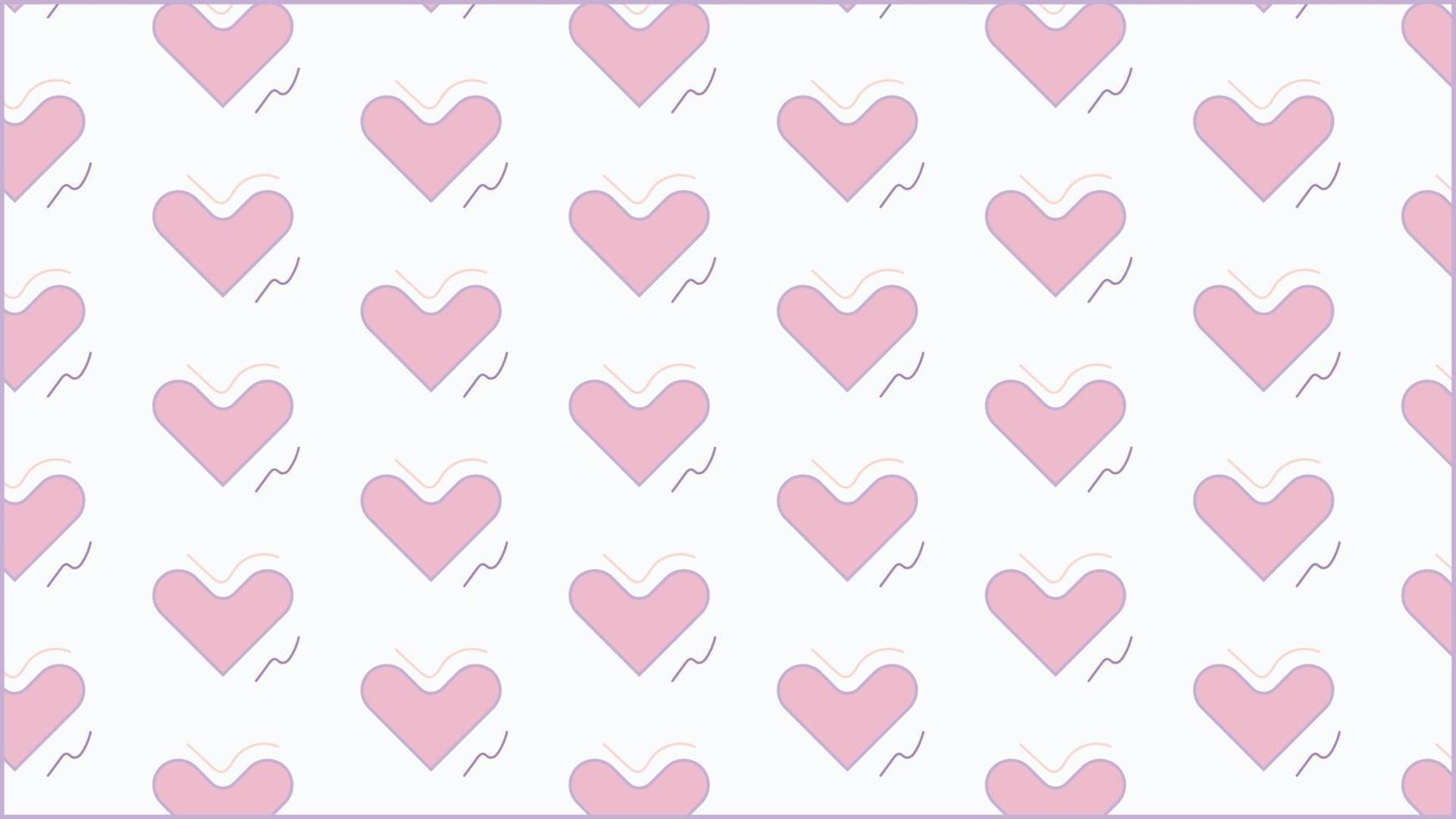 pastel pink heart shape seamless pattern free vector