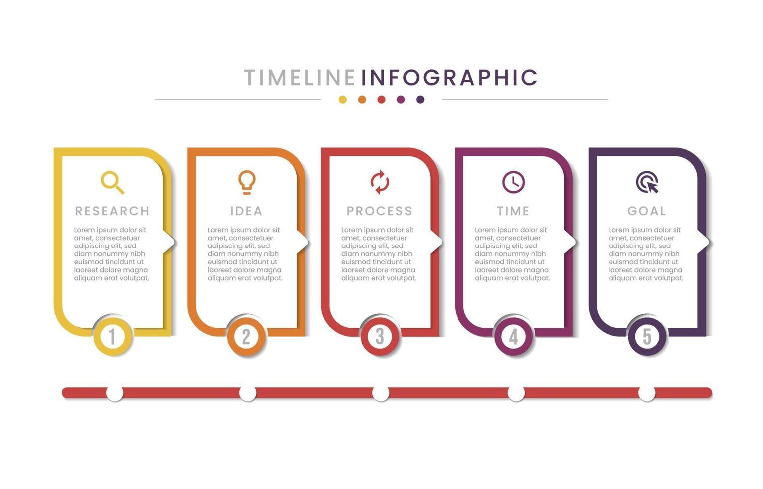 Timeline Infographic Template vector