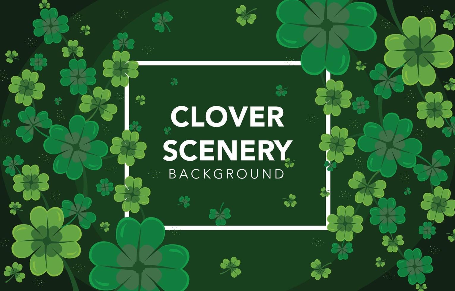 Clover Scenery Background vector