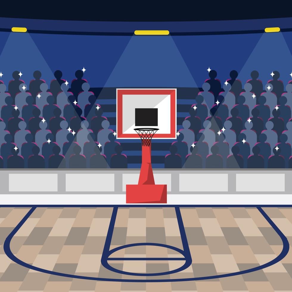 fondo del estadio de baloncesto vector