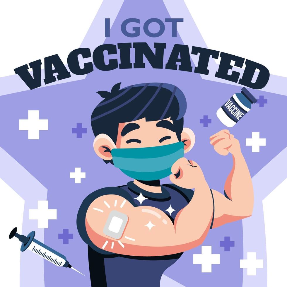 I Got Vaccinated to Protect Myself vector