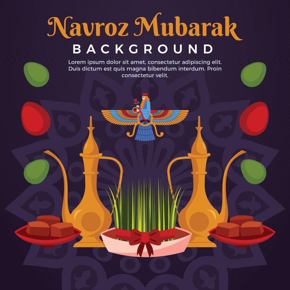 Parsi Navroz Celebration vector