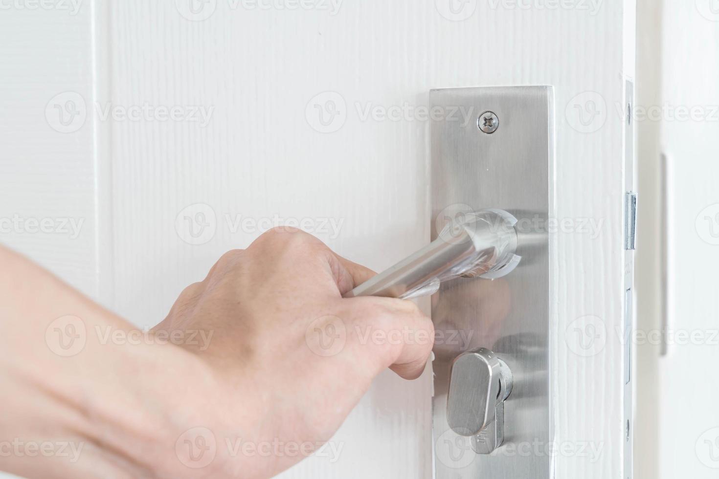 Modern door handle photo