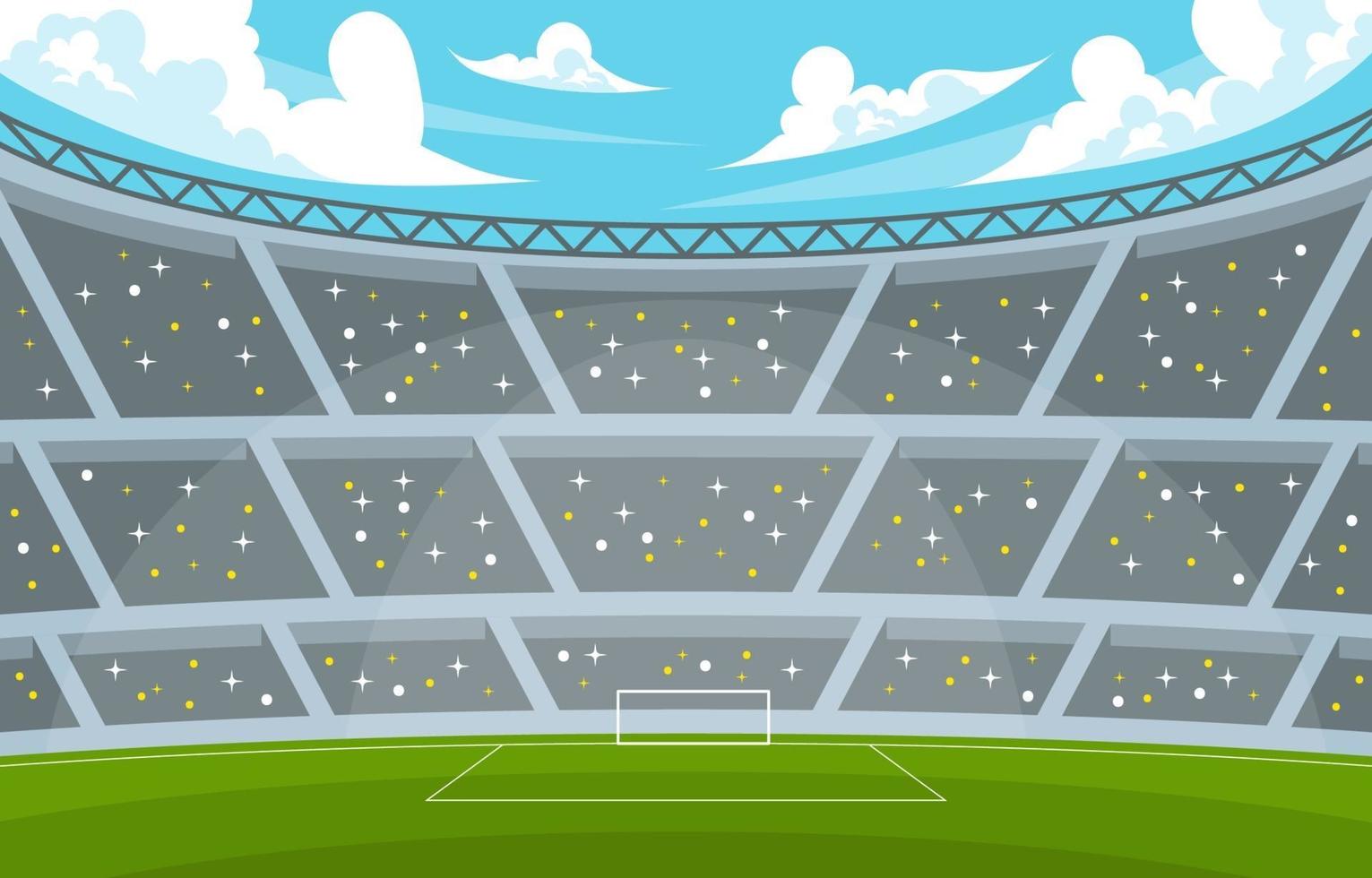 fondo del estadio de futbol vector