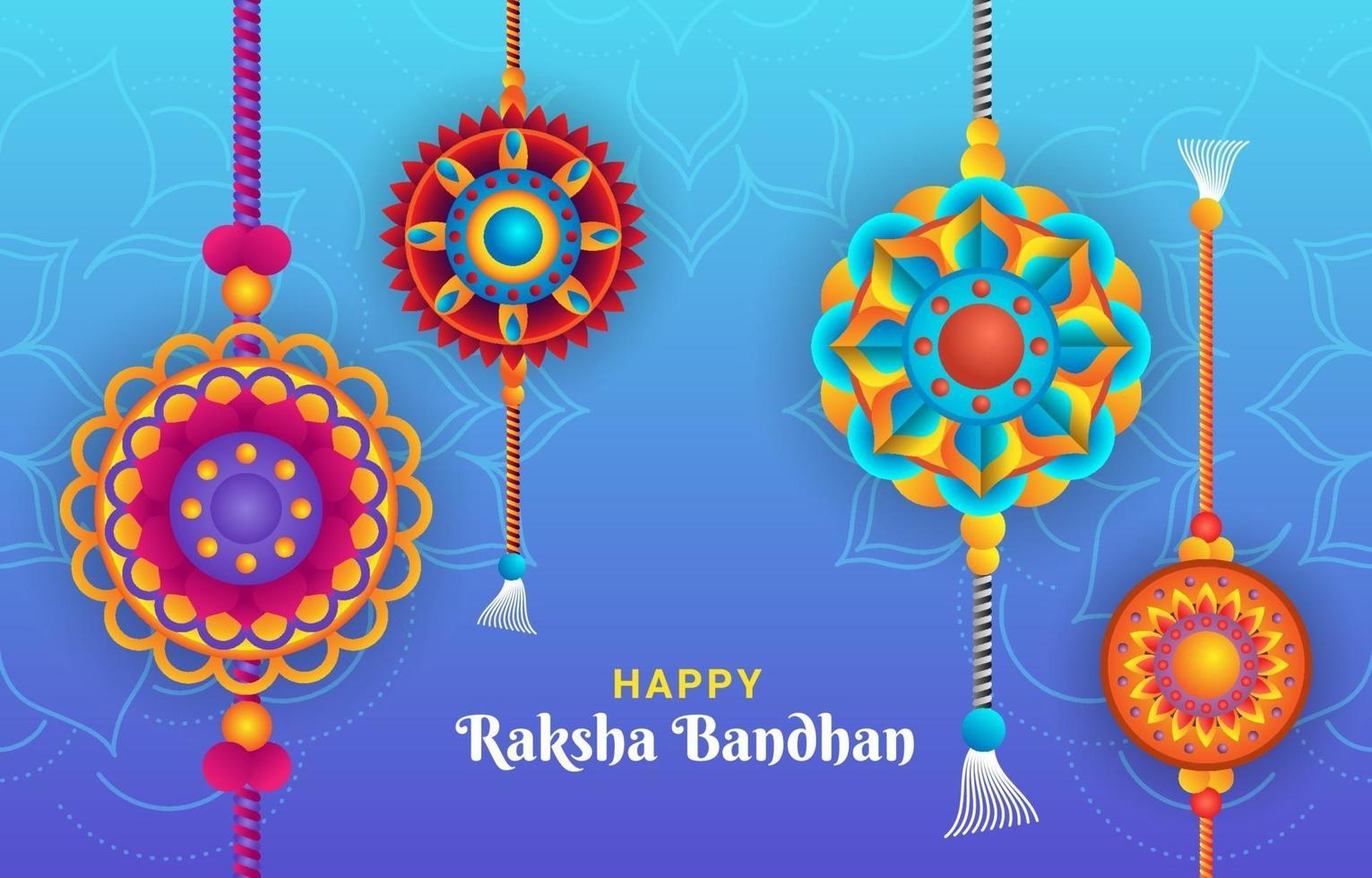 celebración raksha bandhan vector