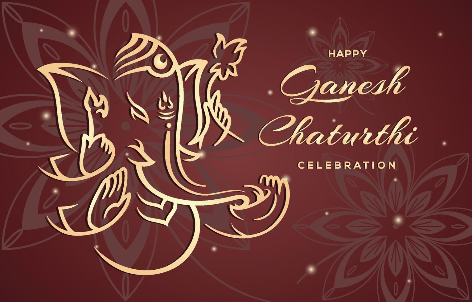 Ganesh Chaturthi Celebration vector