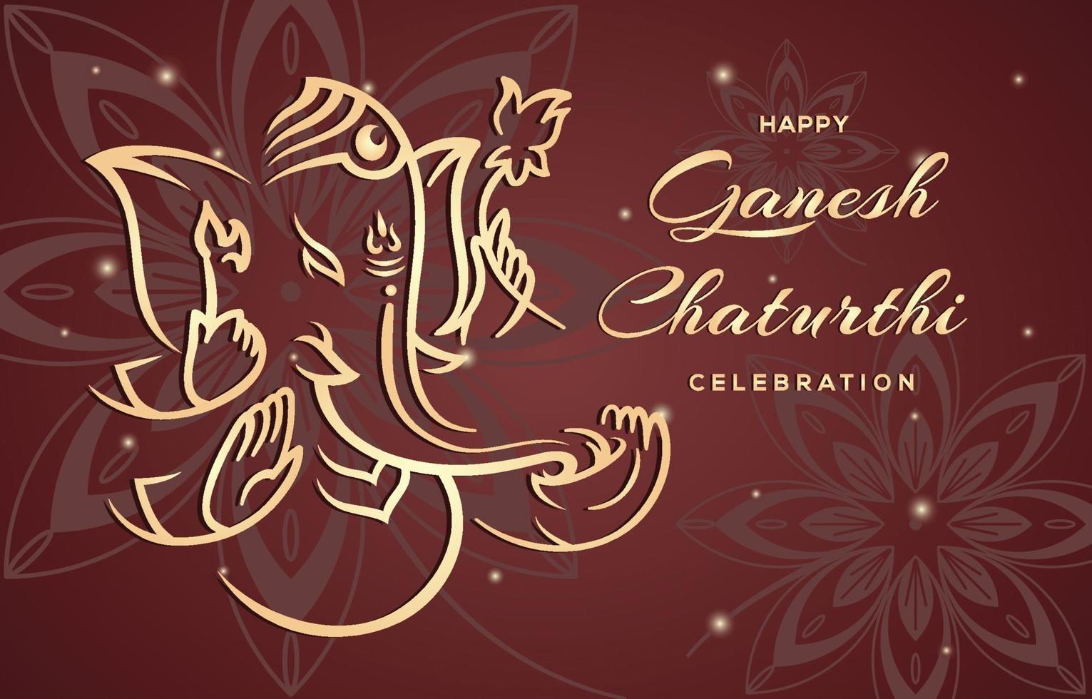 celebración de ganesh chaturthi vector