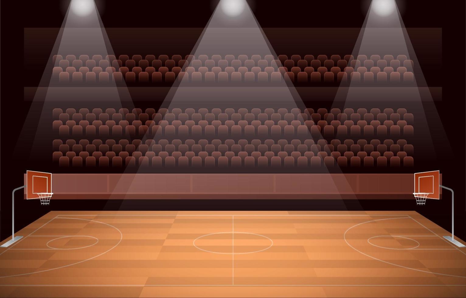 Canchas de baloncesto vector