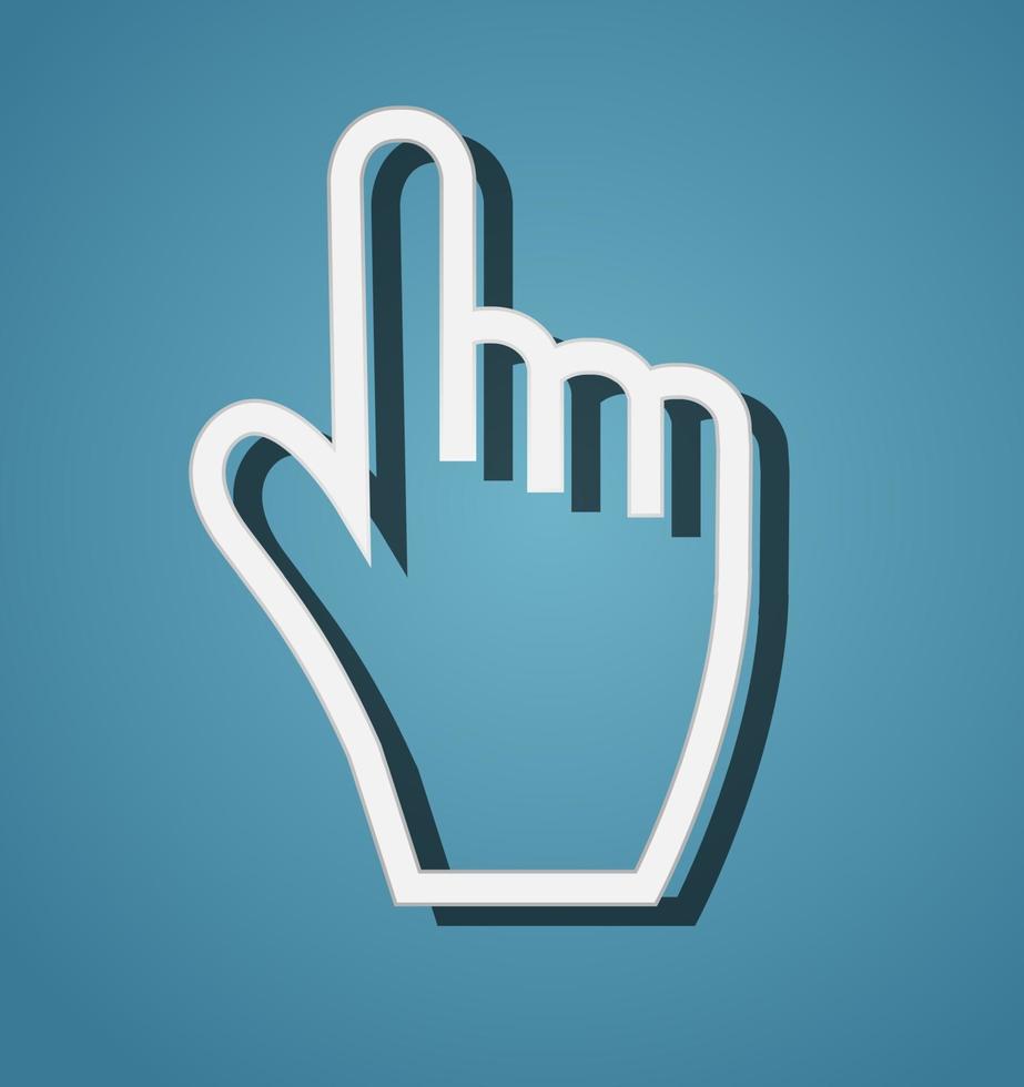 Mouse hand cursor vector illustration