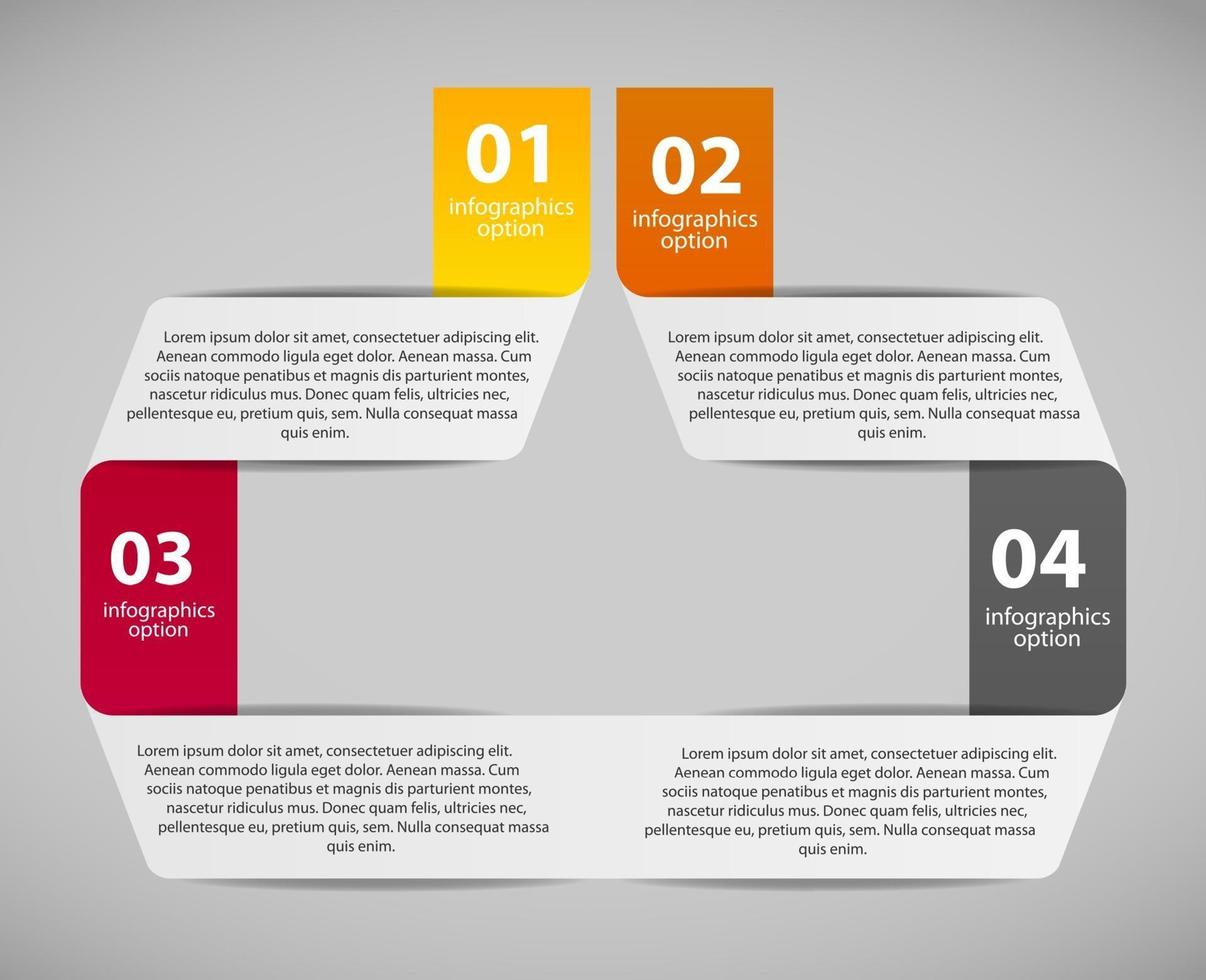 Ilustración de vector de plantilla de negocio de infografía