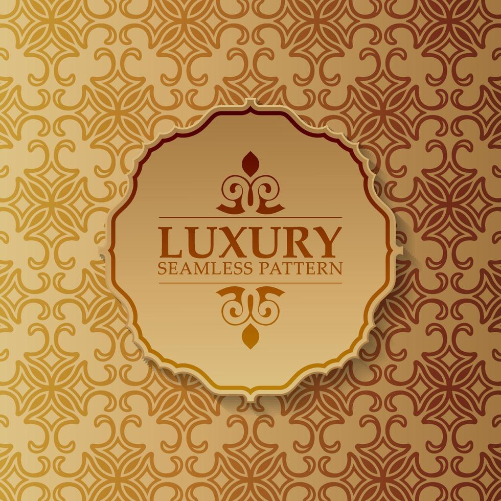 Luxury ornament pattern design background vector