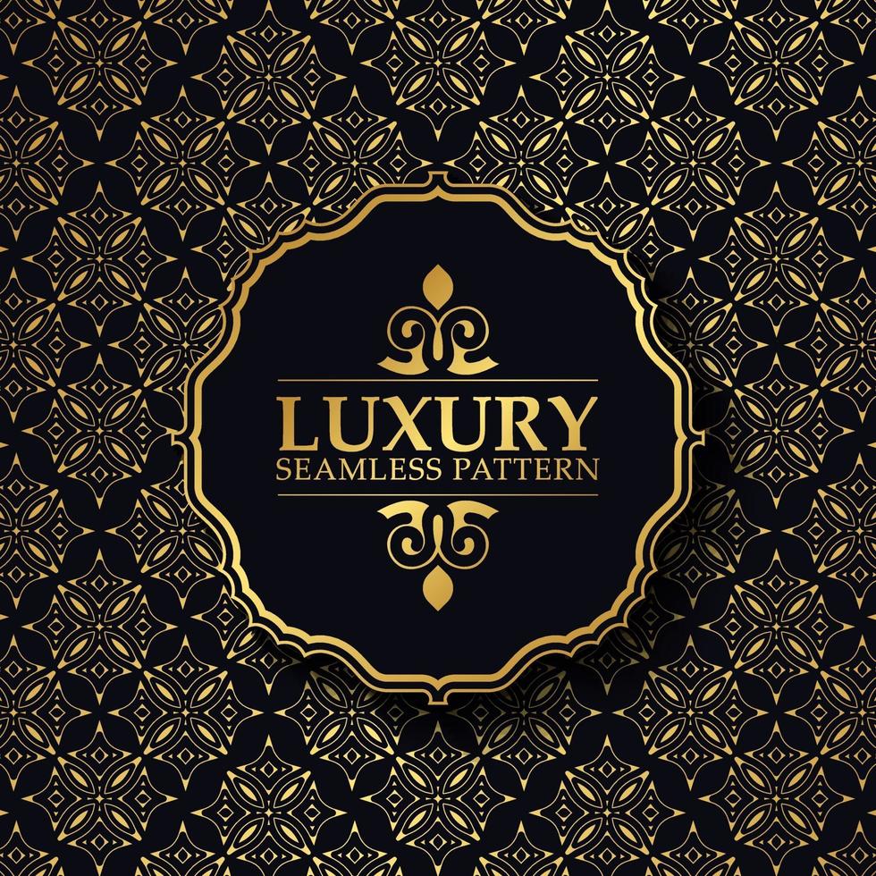 luxury dark seamless pattern background vector