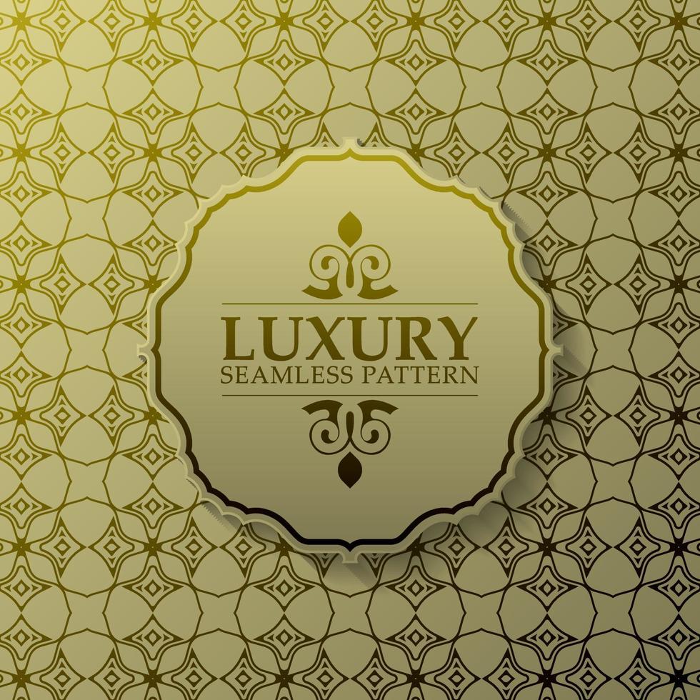 Luxury ornament pattern design background vector