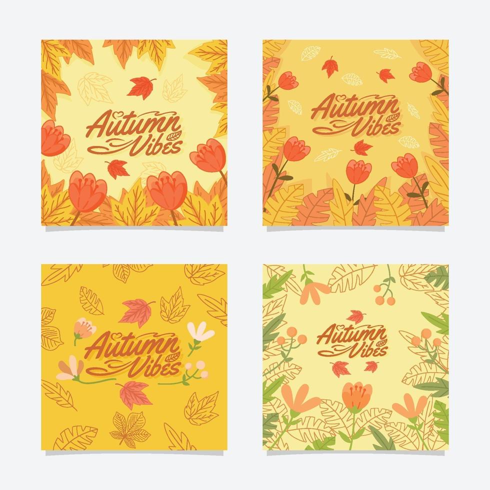 Autumn Invitation Card vector