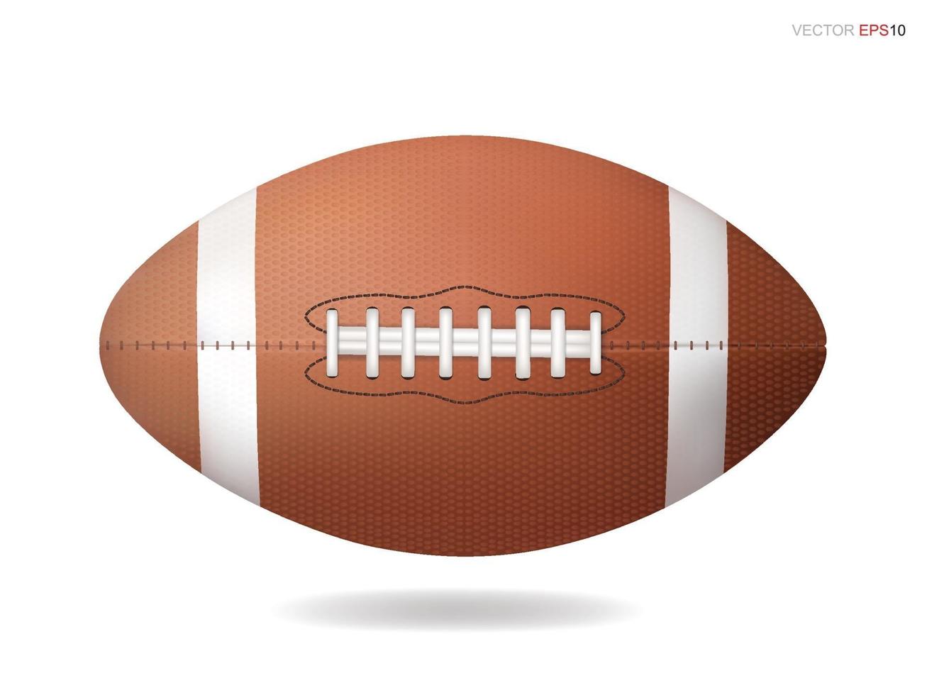American football ball isolated on white background. Vector. vector