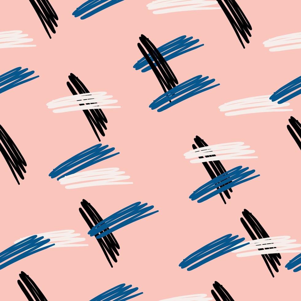 Doodle seamless abstract pattern for baby fabric textile vector