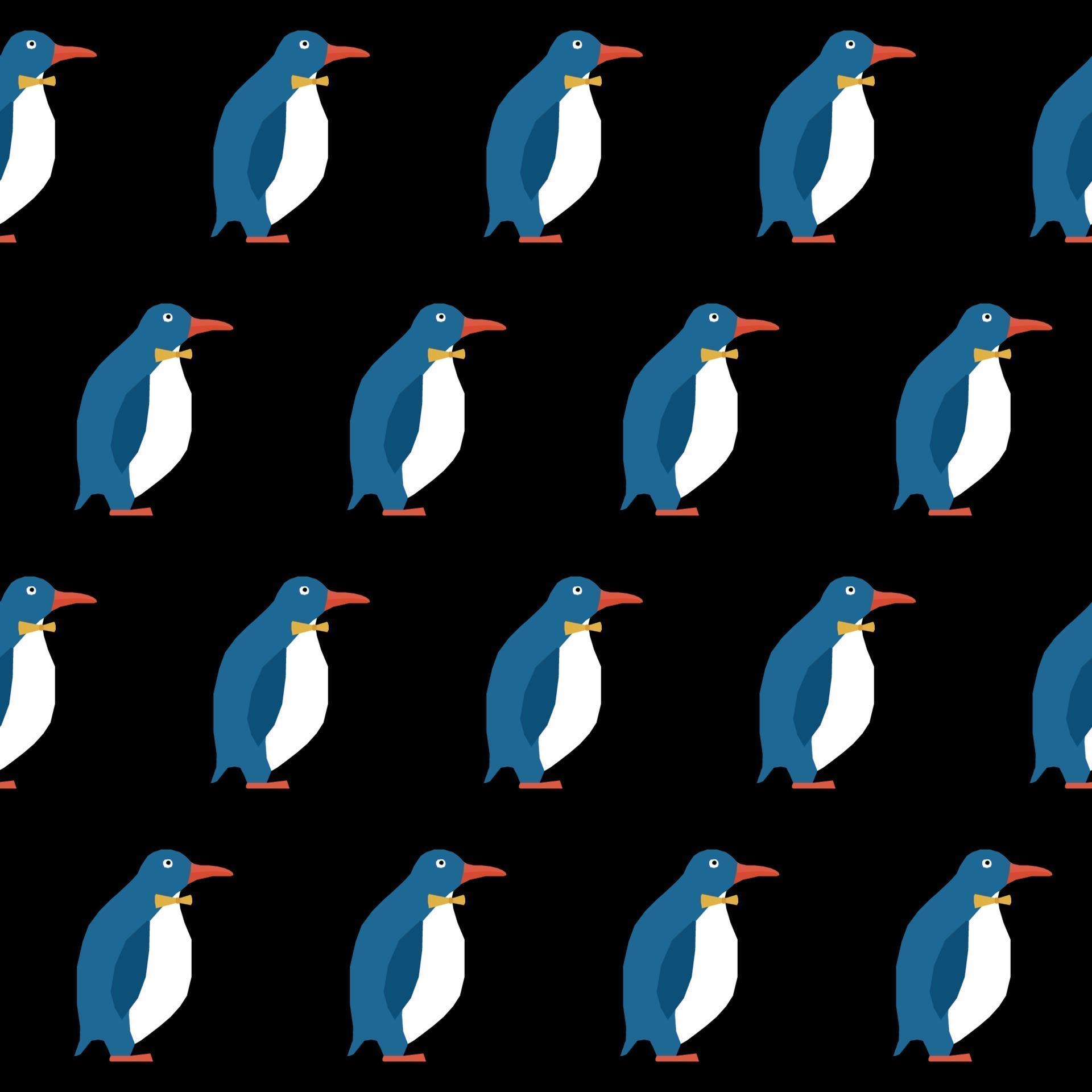 Abstract paper cut penguin seamless pattern background. 3107314 Vector ... Cute Winter Penguin Wallpaper
