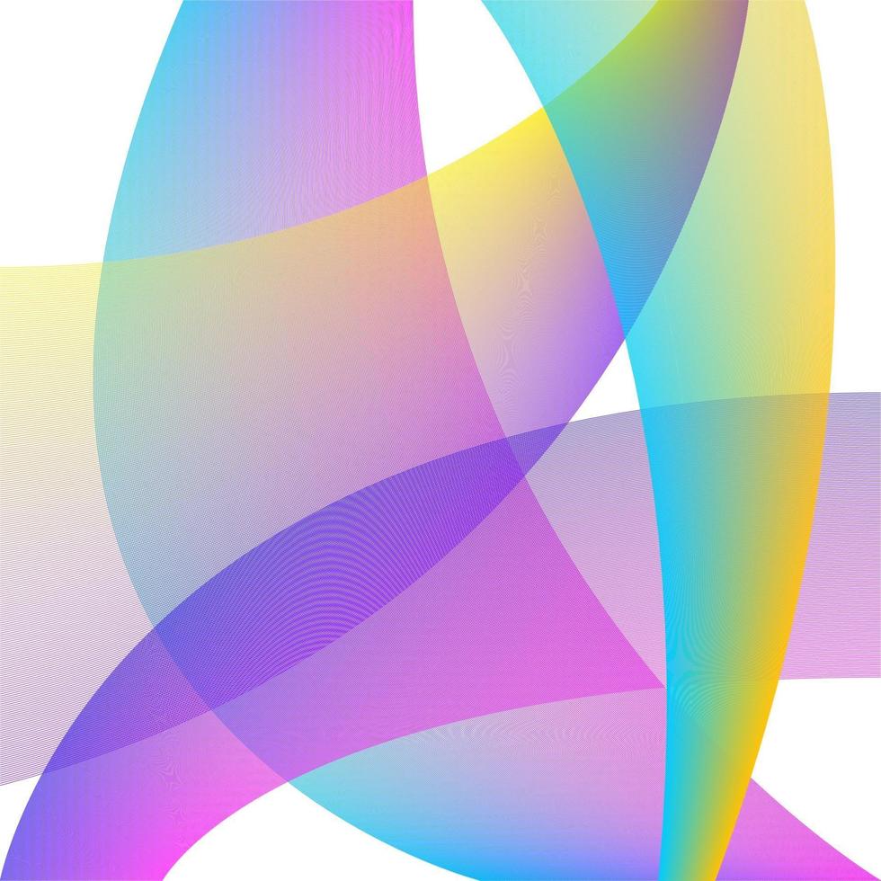 Abstract gradient fluid elements line pattern vector