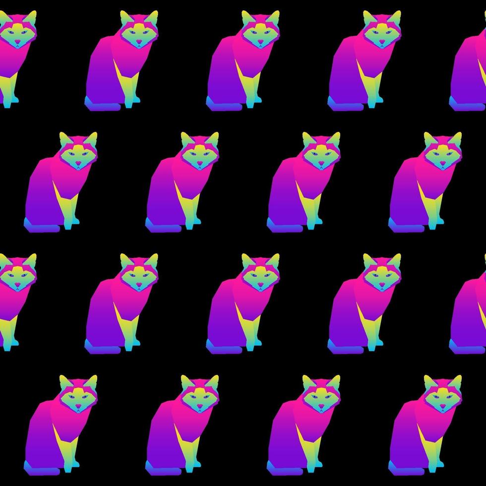 Abstract rainbow seamless pattern background. vector