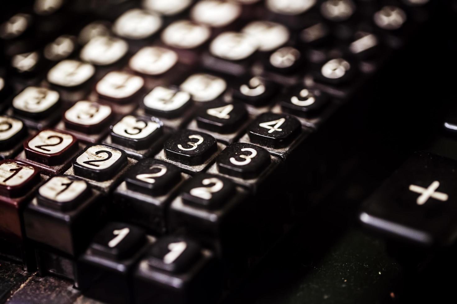 Old Vintage Antique Metal Calculator photo