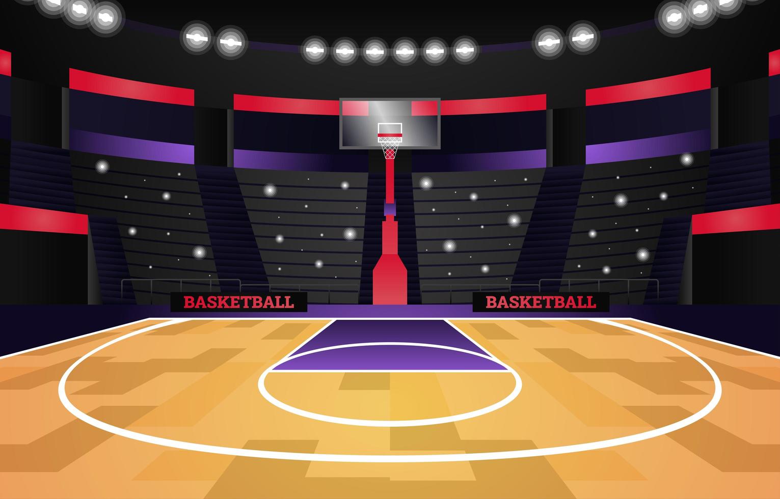 Basketball Sport Tournament Stadium Background vector