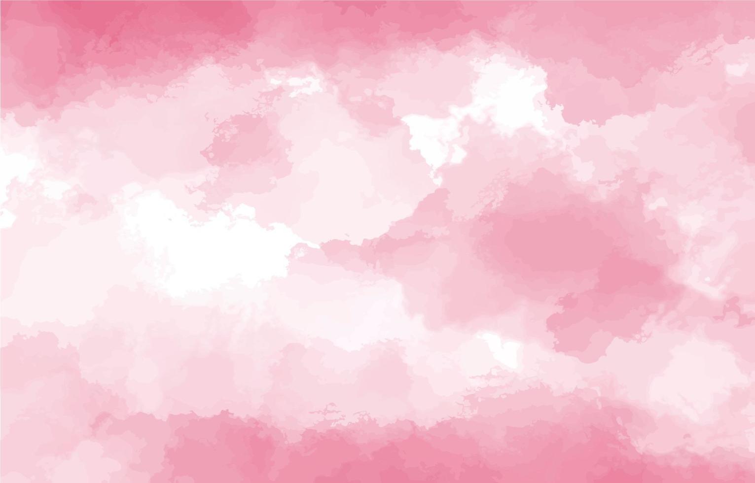 Pink waterclor texture background vector