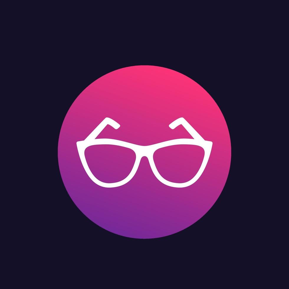 glasses vector icon