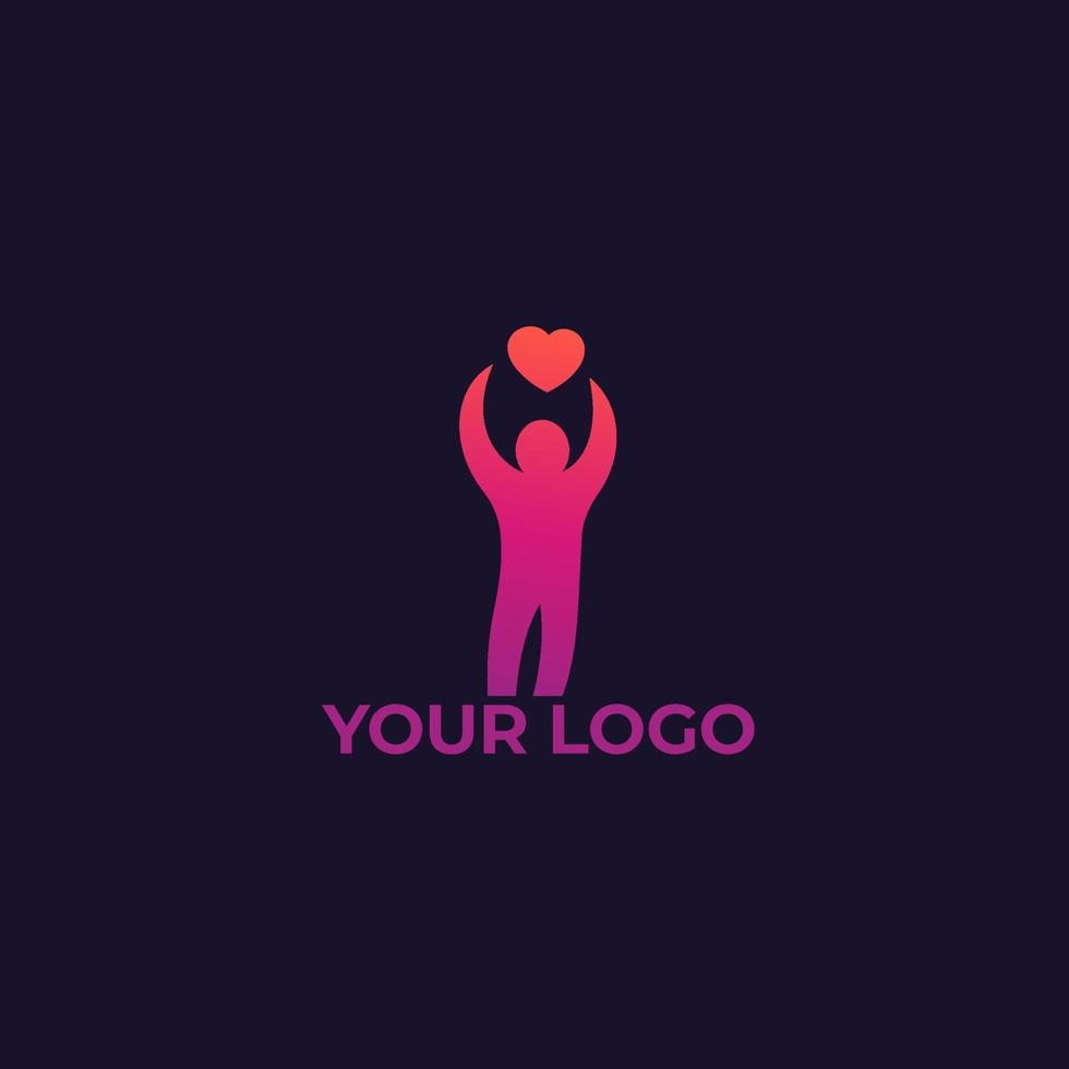 charity logo, vector