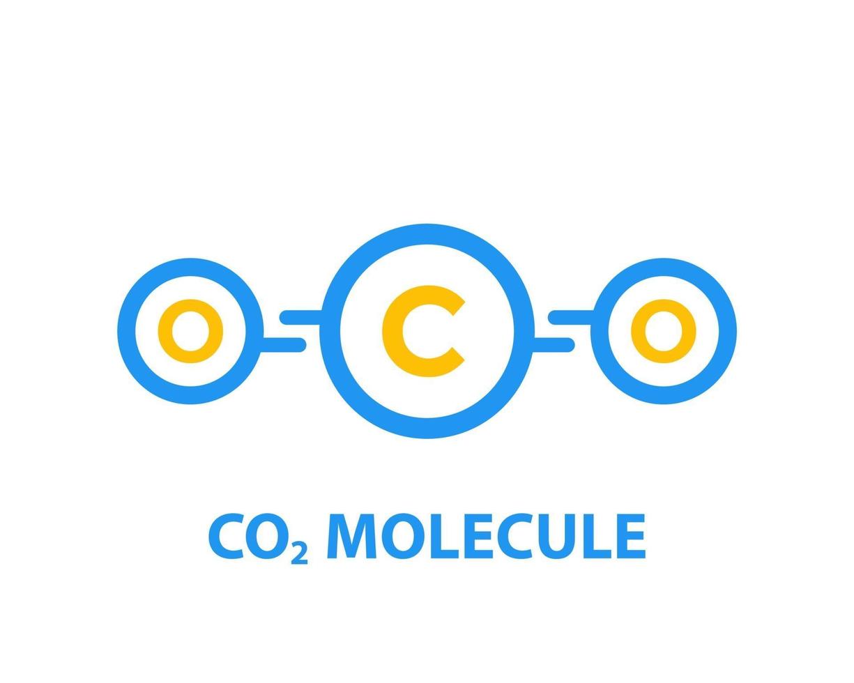 co2 molecule vector illustration