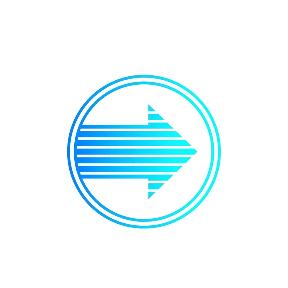 arrow with gradient, vector design