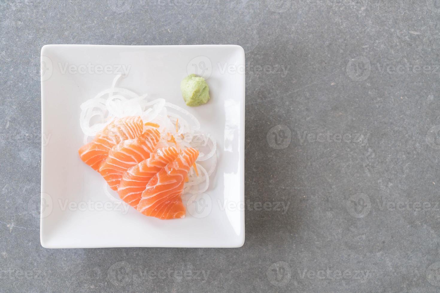 Salmon raw sashimi photo