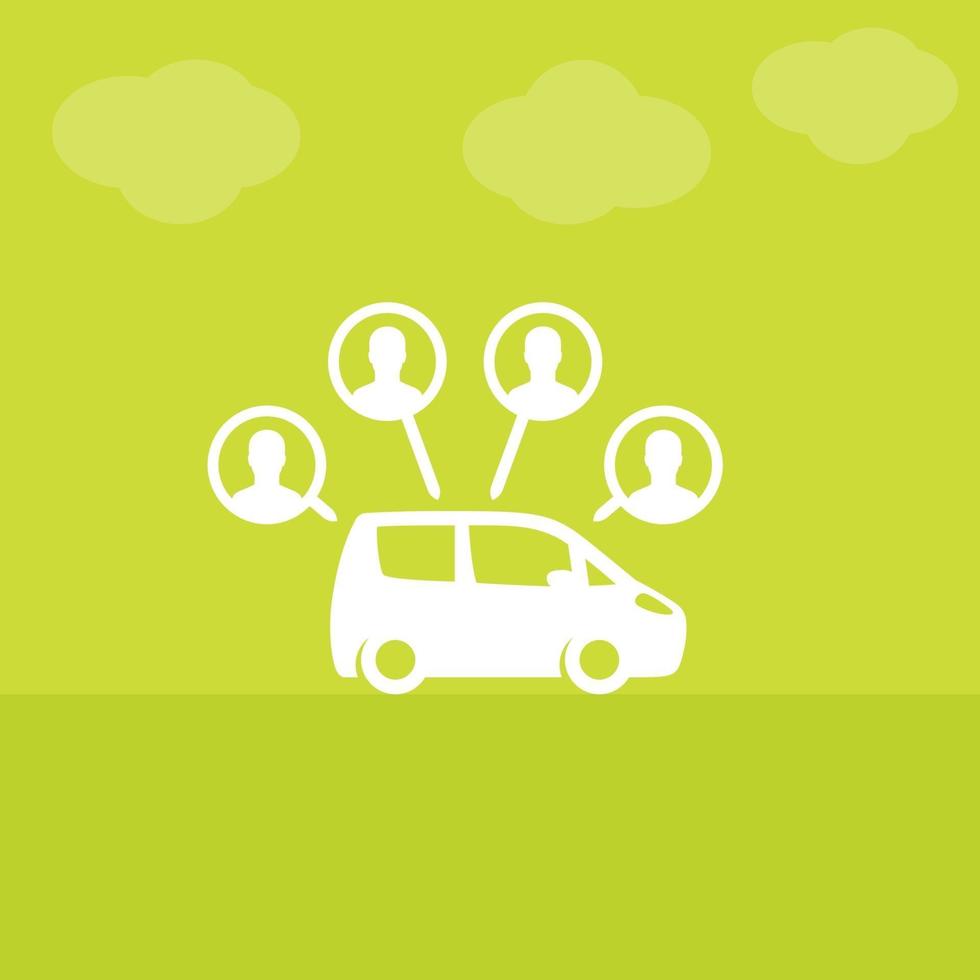 carsharing service vector illustration