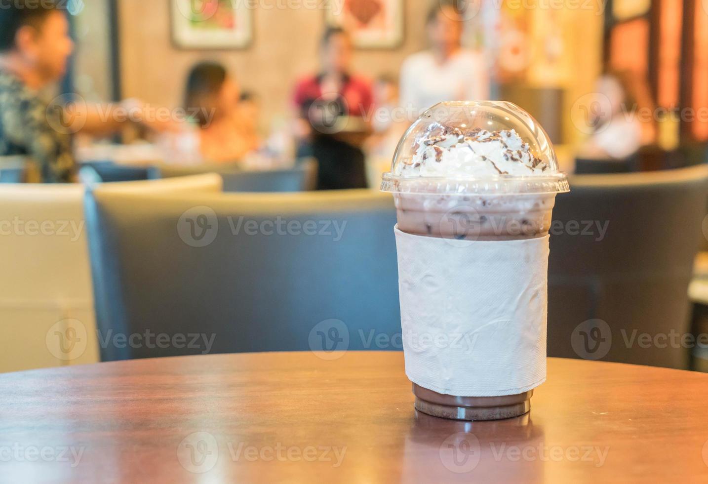 Iced Chocolate with whipped cream photo