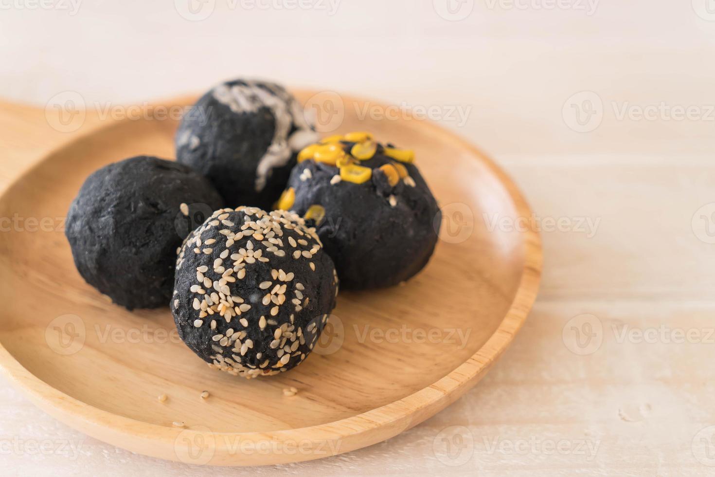 Charcoal potato ball photo