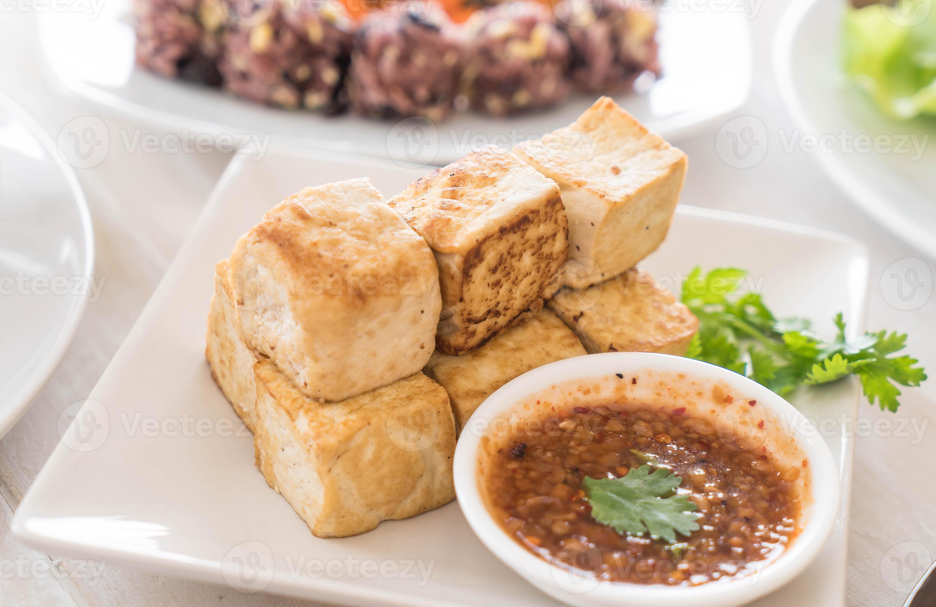 Fried Tofu - healthy food 3108664 Stock Photo at Vecteezy
