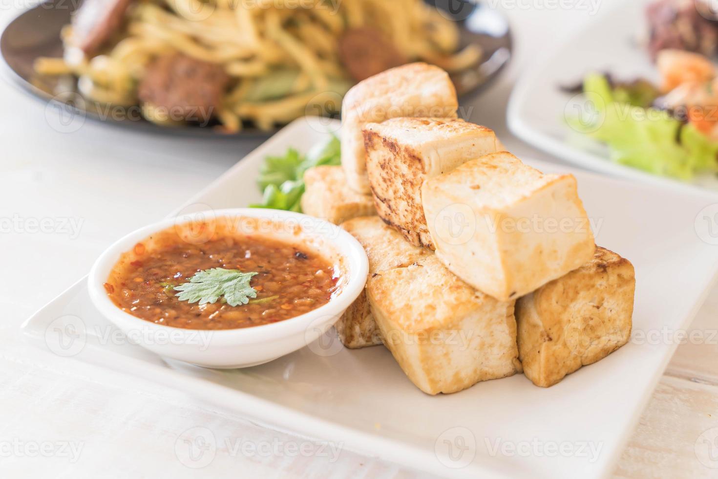 Fried Tofu - healthy food photo