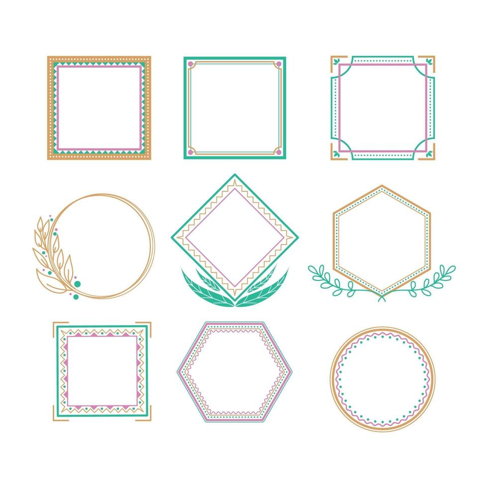 frame design logo vector