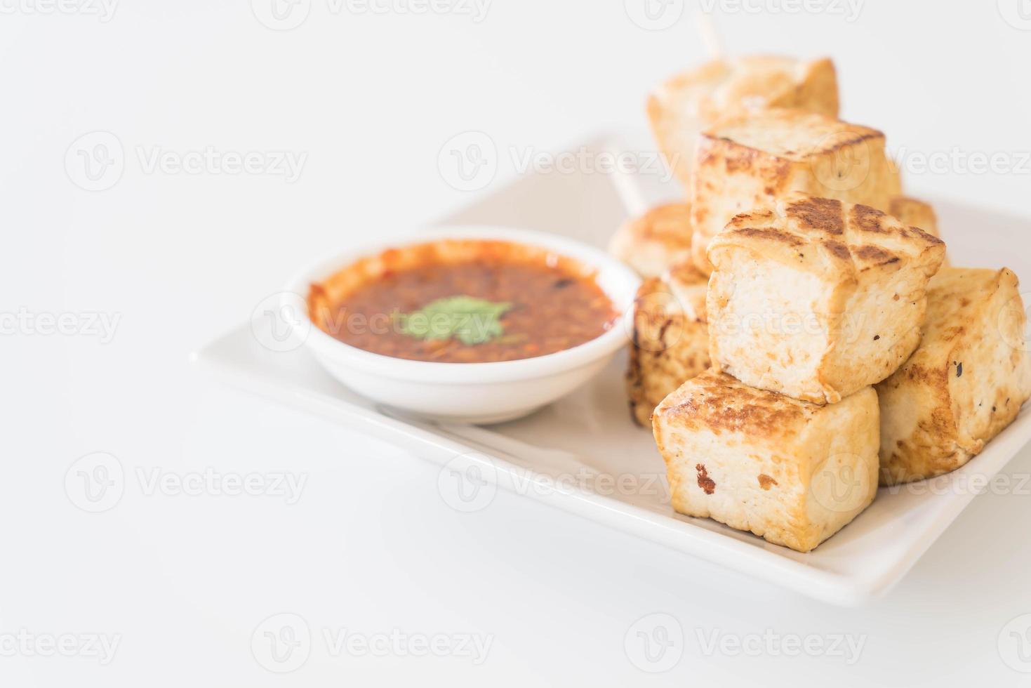 tofu frito - comida sana foto