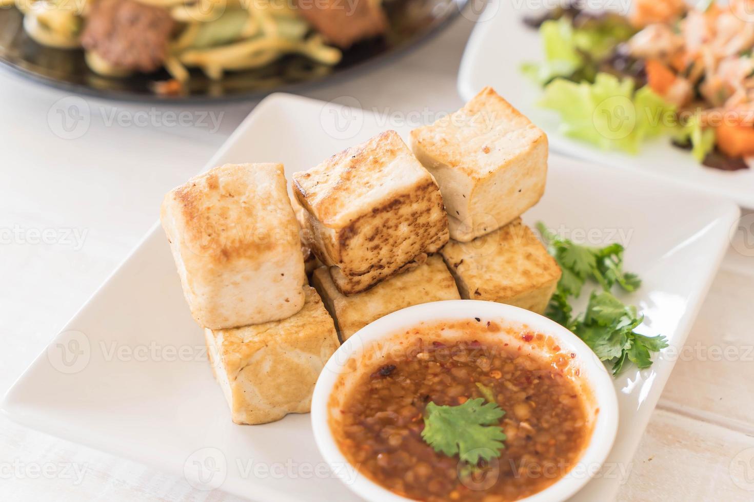 Fried Tofu - healthy food photo